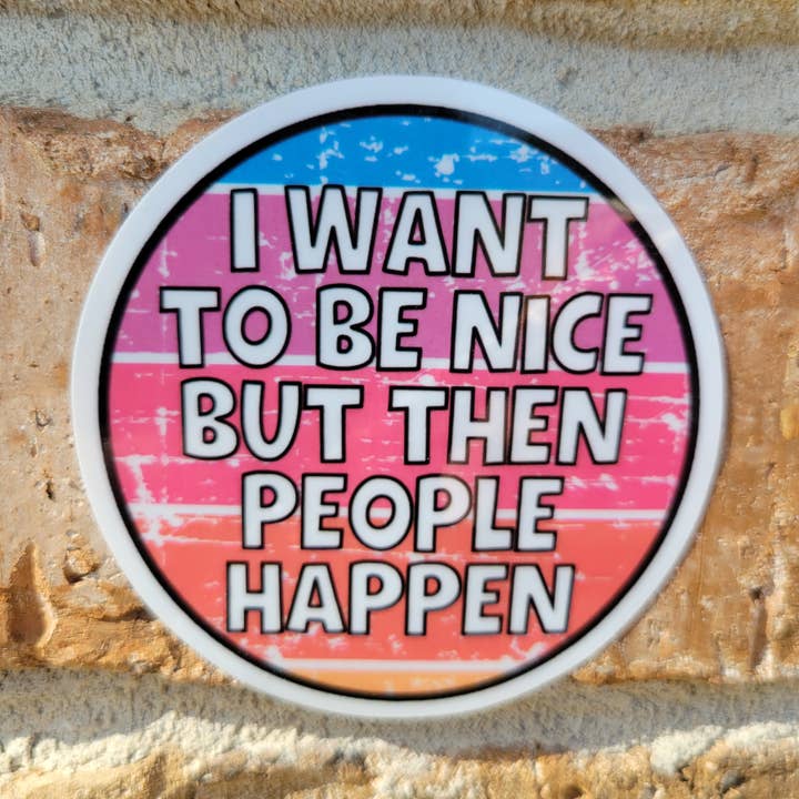 3 inch Water resistant laminated vinyl sticker for wholesale by Kodaandmom