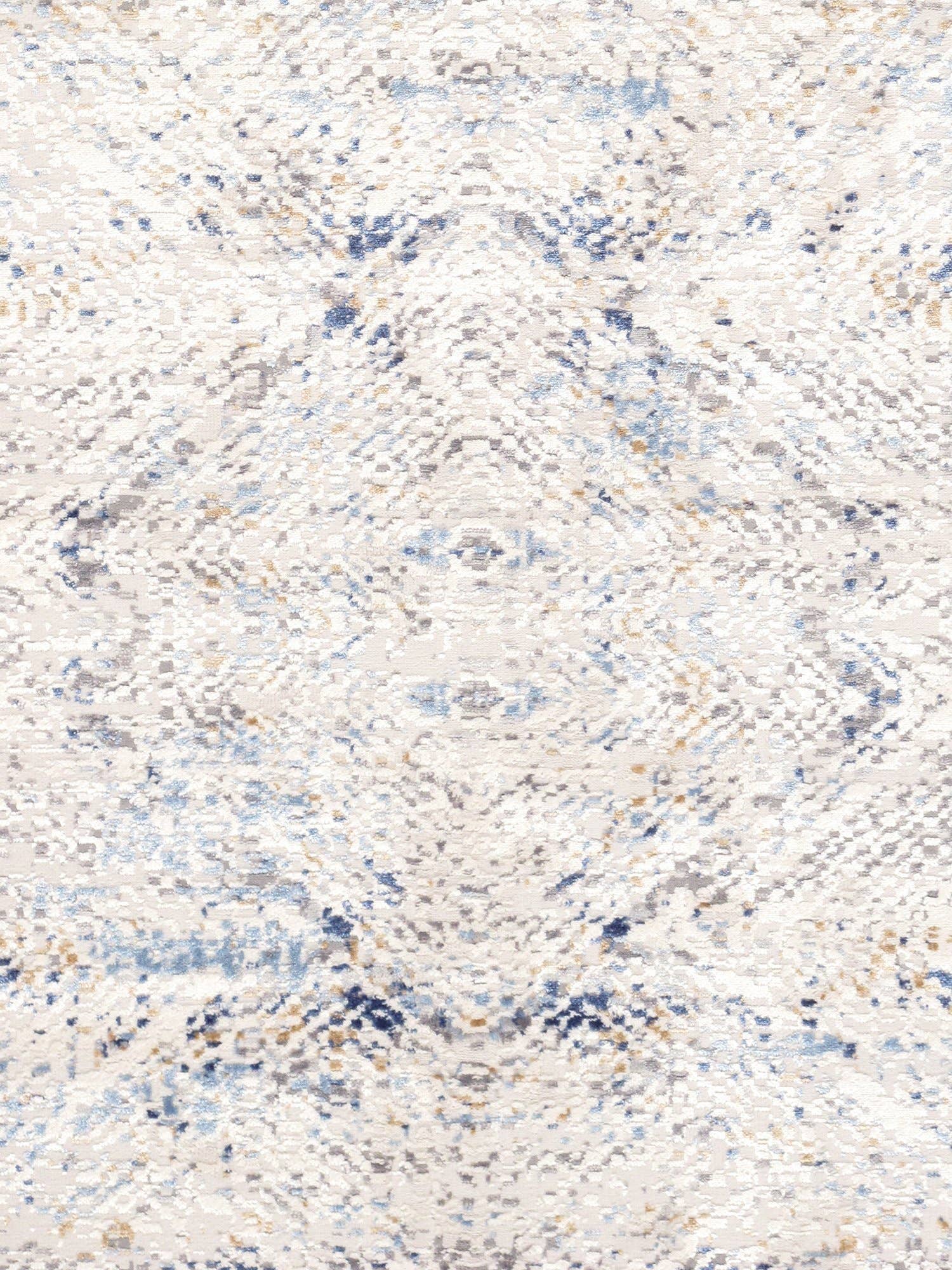 Pasargad Home - Wholesale Area Rug - Efes Geometric Light Gray/Light Blue Area Rug2