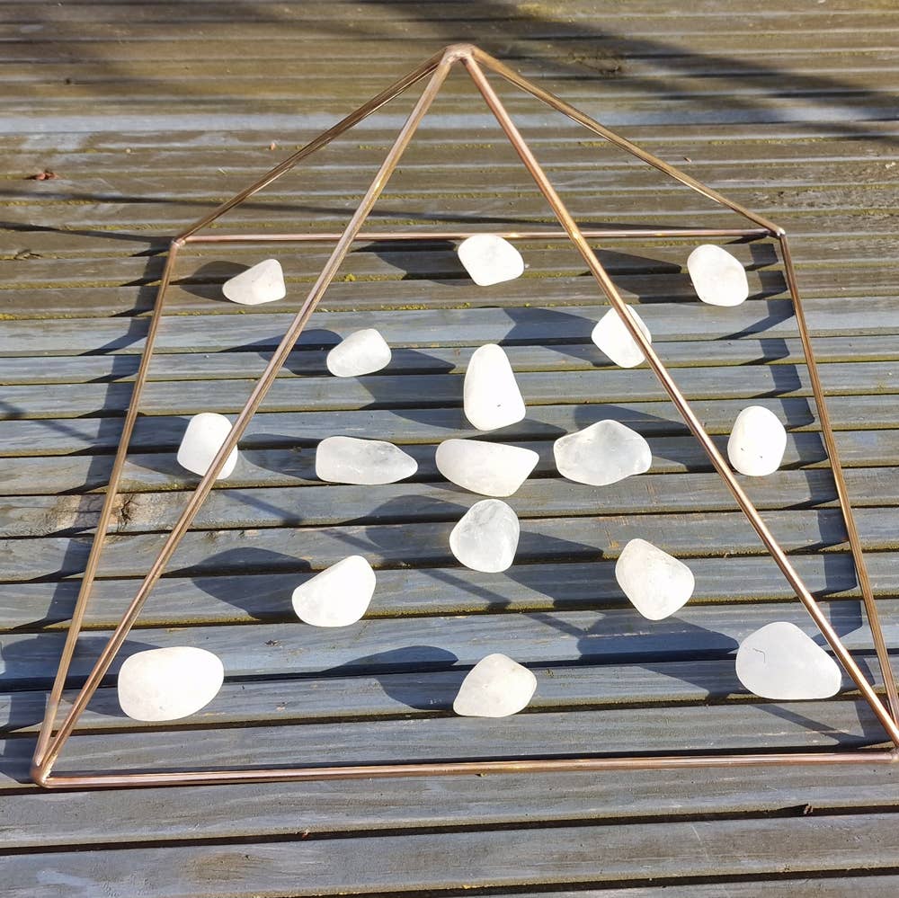 Shamans Crystal – wholesale Spiritual stone/crystal – Copper Pyramid 25cm Wide6