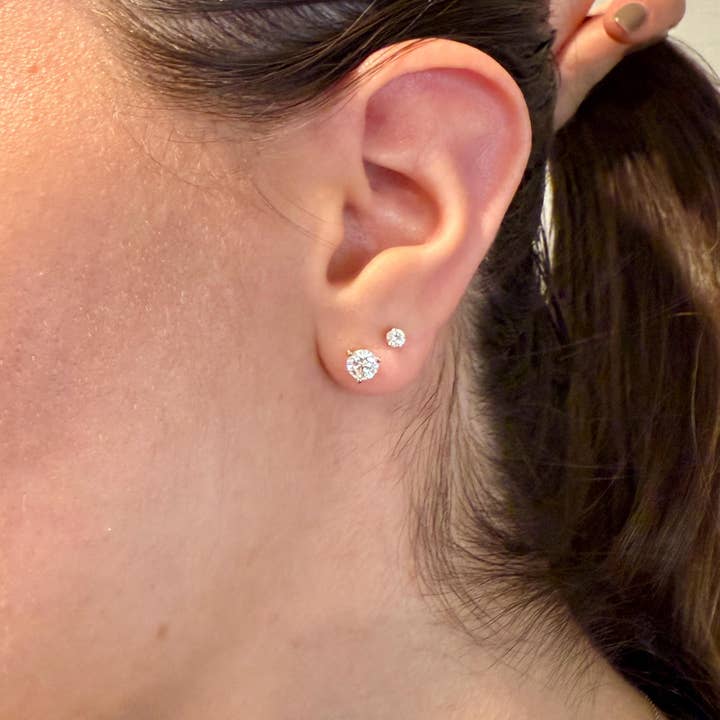 Elegant Jewels LLC - Wholesale Stud/Post Earrings - 1 CTW Round Lab Grown Diamond Stud Earrings 14K Gold
1