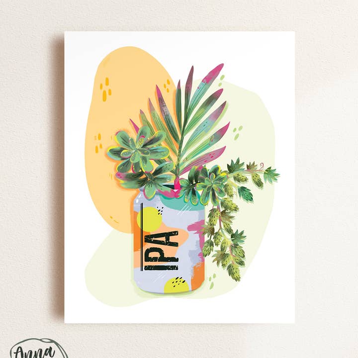 IPA BOTANICAL / Art Print / Floral Illustration for wholesale by Anna Cheng Design