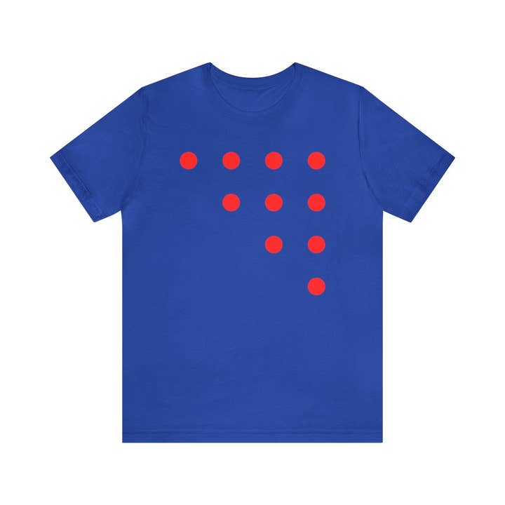 T-shirt Red Dot Triangle. por atacado de COUTUIQ