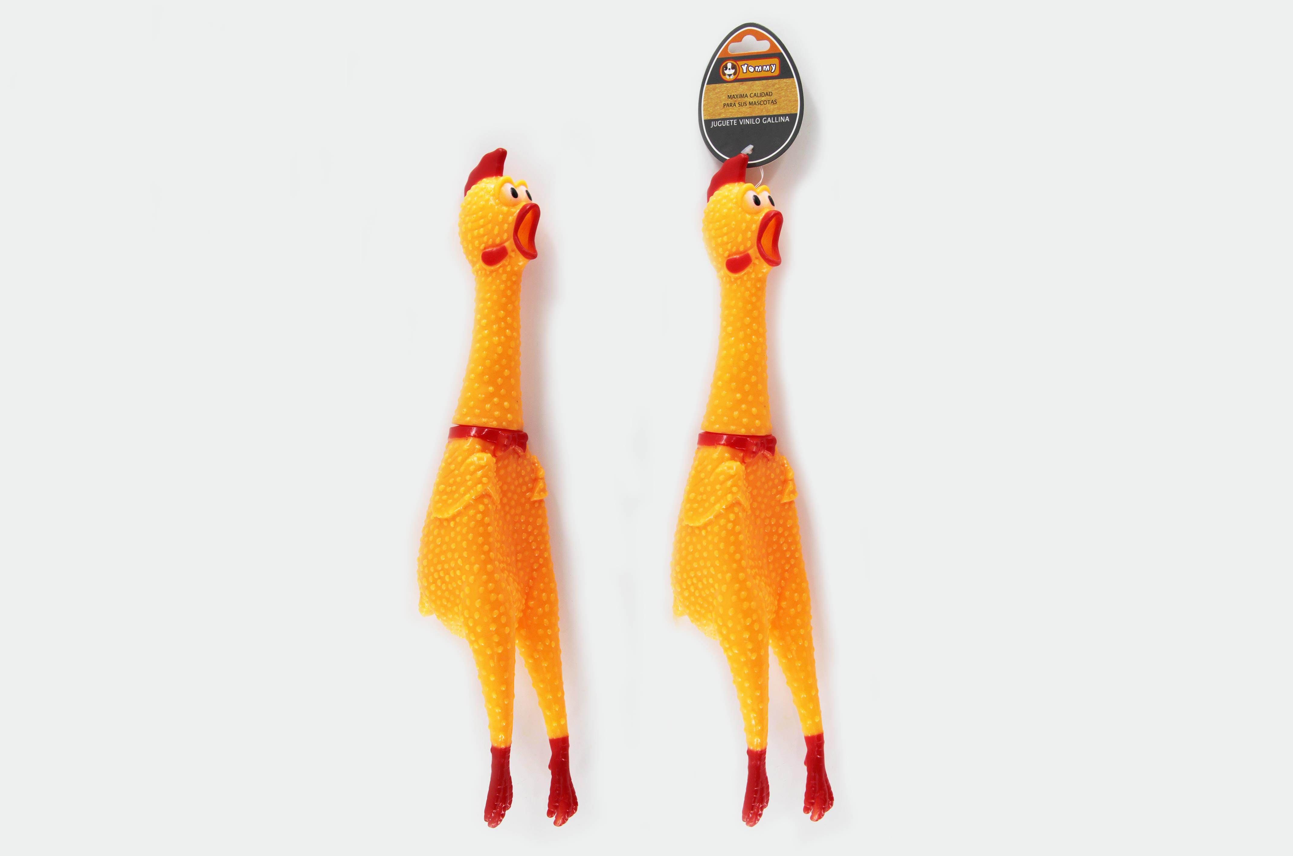 yellow Chicken Interactive Dog Toy for wholesale on Faire0