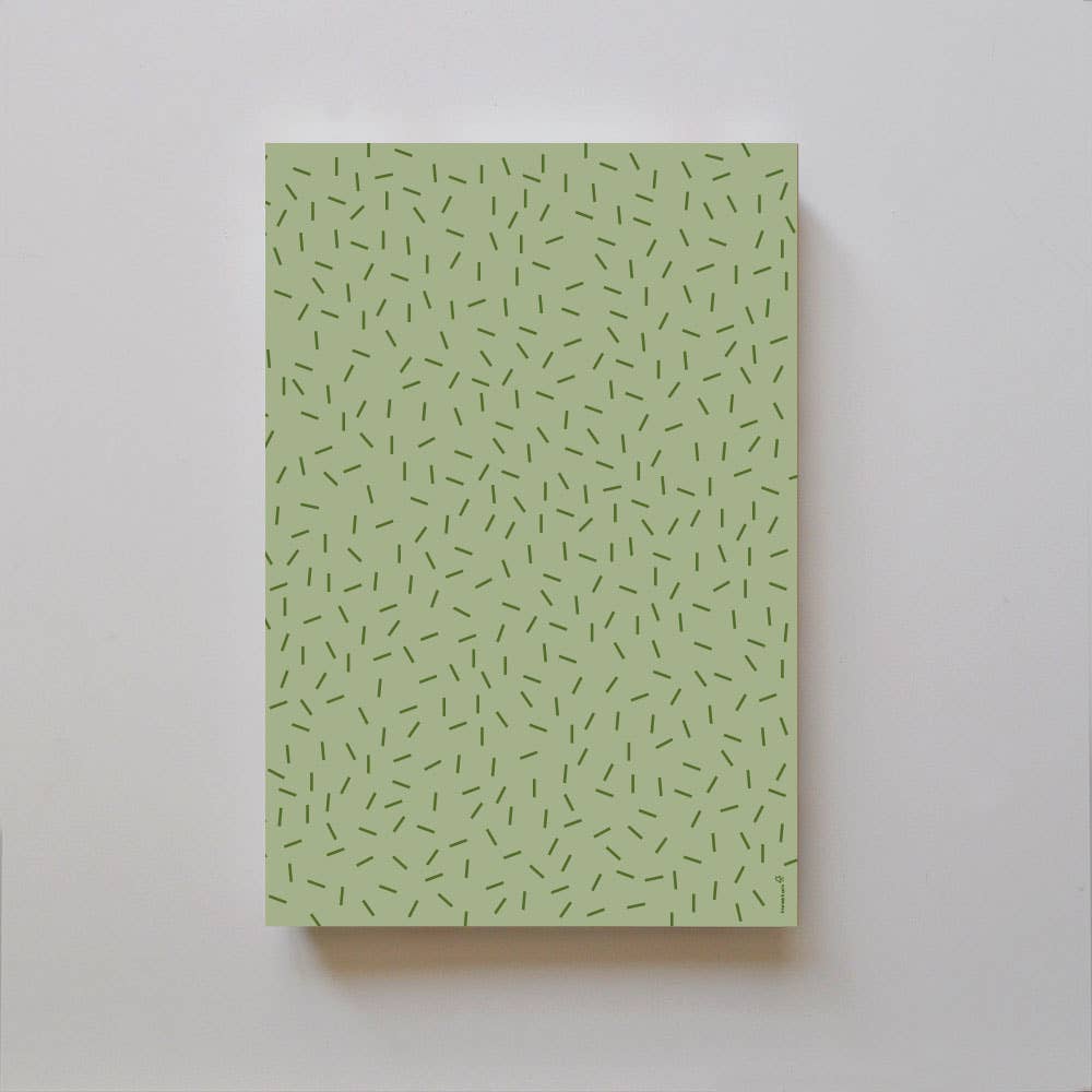 Linienwerk - Wholesale Flat Wrap - Geschenkspapier Konfetti lindgrün