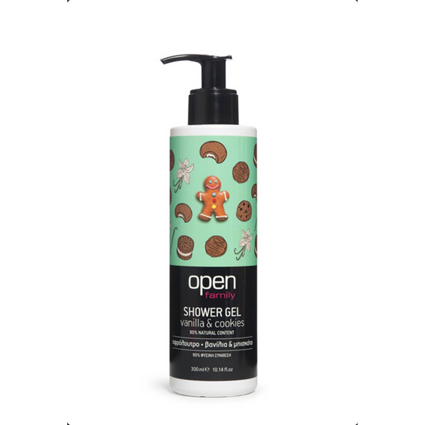 IngrossoBeauty by INCI Srl - Wholesale Body Wash/Shower Gel - Vanilla & Cookies Shower Gel Open Natural Cosmetics0