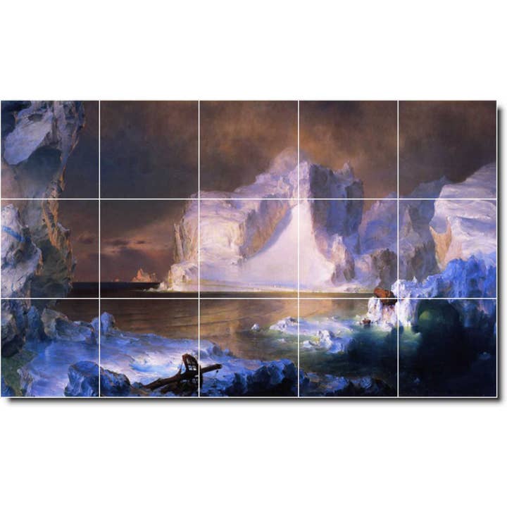 Waterfront keramiske fliser vægmaleri PT01780 for engroshandel hos Picture-Tiles.com