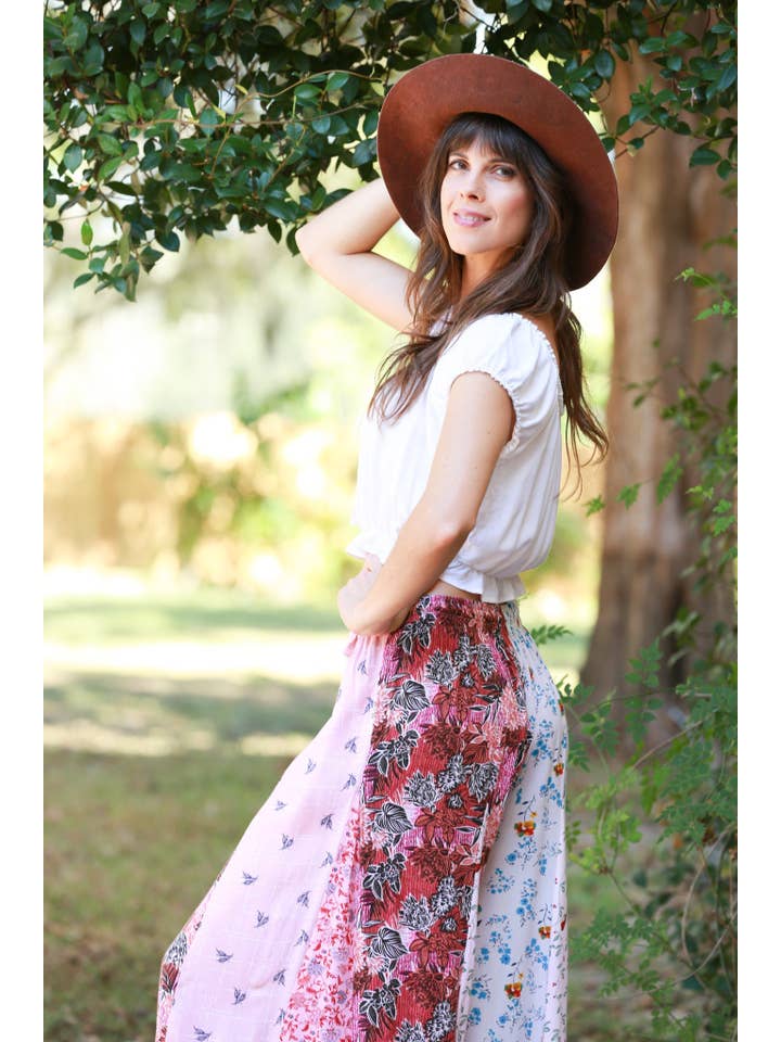 Sacred Threads - Wholesale Tunic - Women's - Petal Harmony Boho Palazzo