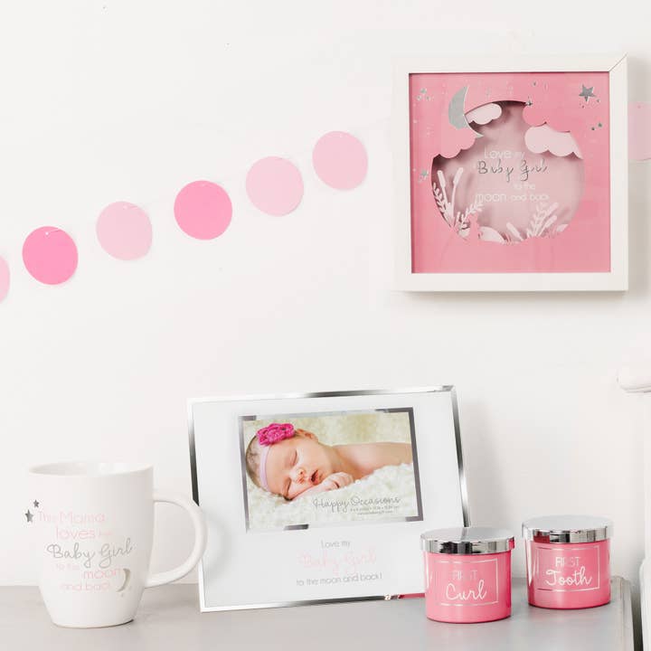 Pavilion - Wholesale Decorative Box - First Curl Pink - 2.5" Glass Memory Box