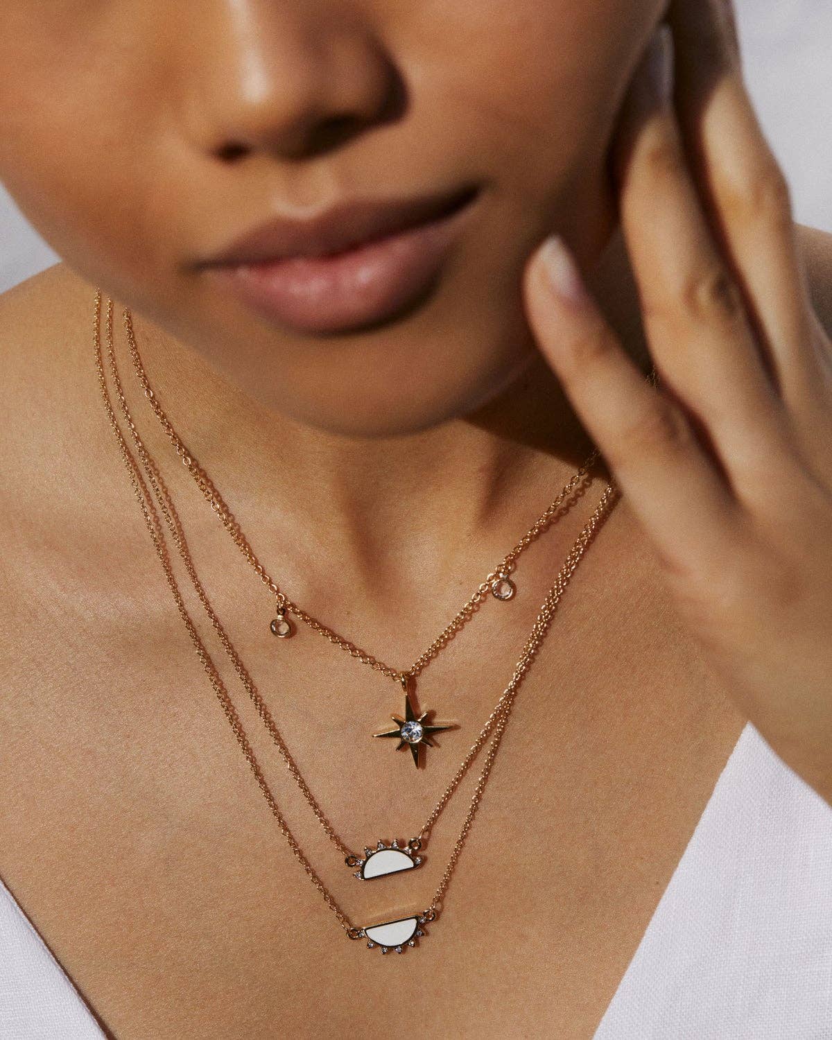 Bianco Collana con scritta «Tu sei il mio sole» in vendita all'ingrosso su Faire4