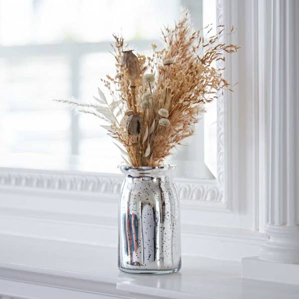 The Paper High Gift Company Limited - Vente Vases - Vase en verre effet argenté antique - Fait main3