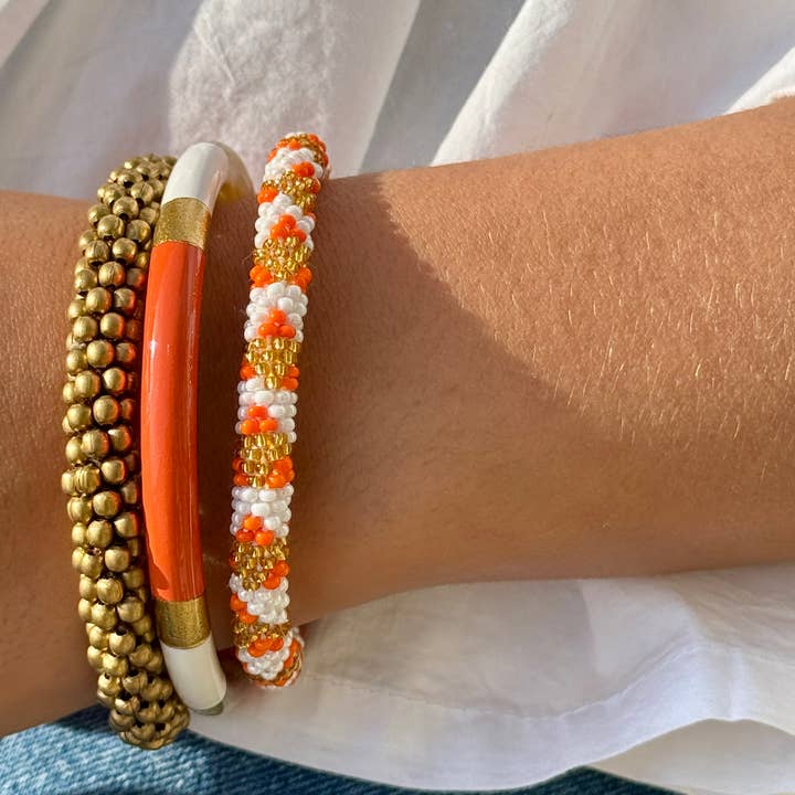 MAISON KIZO – wholesale Pärlarmband – Nepalesiskt armband Mässing3