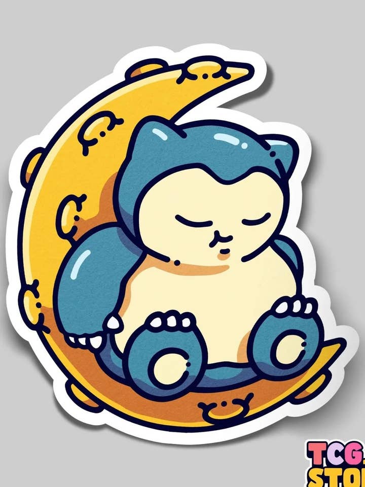 Snorlax Pokémon Sticker: On the Moon for wholesale by TCG.Store - TCGDOTSTORE