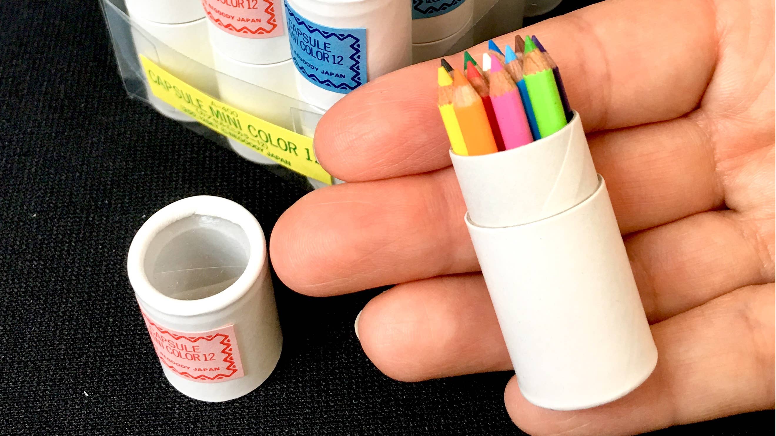 BCmini - Wholesale Colored Pencil - 21602 12 sets of 12 mini pencils in mini paper tube-1213