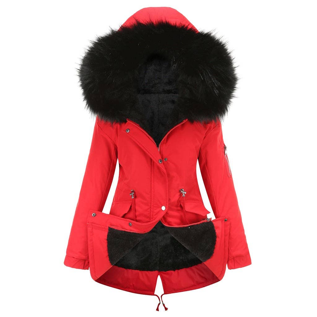 Marayn - Wholesale Coat - Women's - Warm Hooded MidLength Padded Parka Coat  Winter 202544