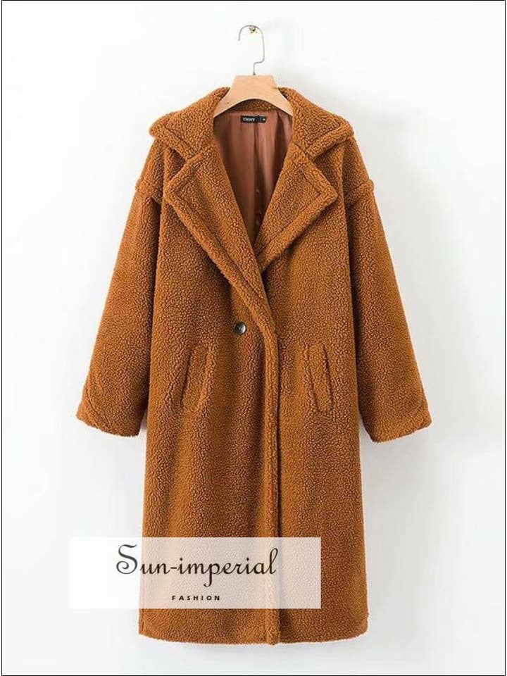 Sun Imperial – wholesale Päls/fuskpäls - Dam – Kvinnor Grön Vinter Fuskpäls Varm Maxi Overcoat Vintage2