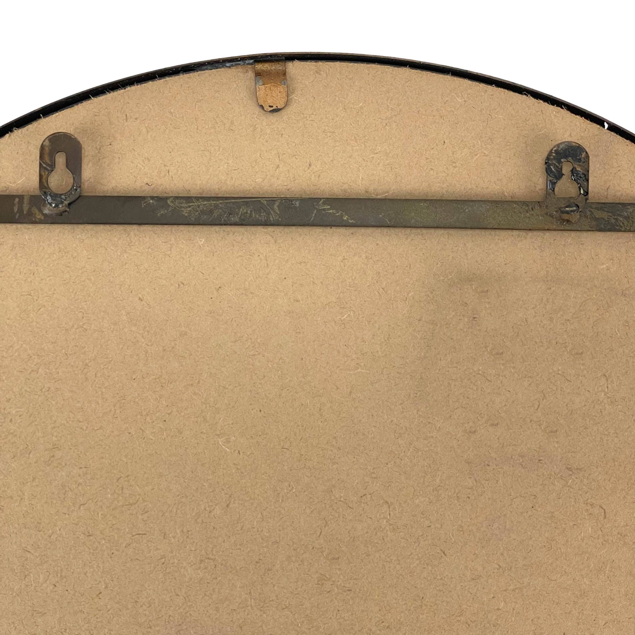 Zeckos - Vente Miroir mural - Miroir mural en forme de sirène au fini bronze — 20 pouces de diamètre5