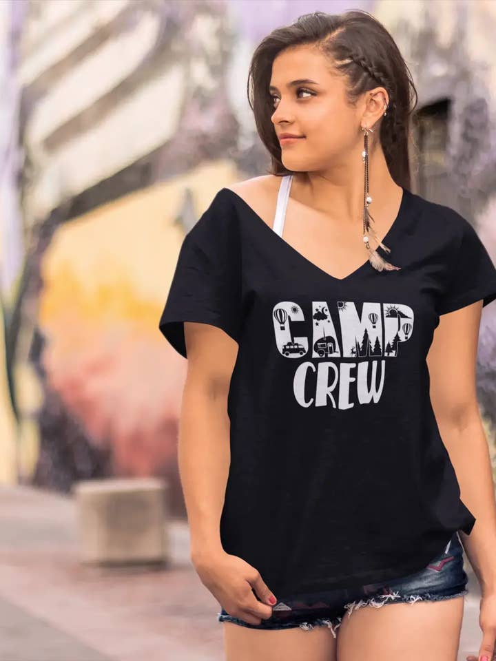 ULTRABASIC Women's T-Shirt Camp Crew - Camp Tee Shirt for wholesale by ULTRABASIC