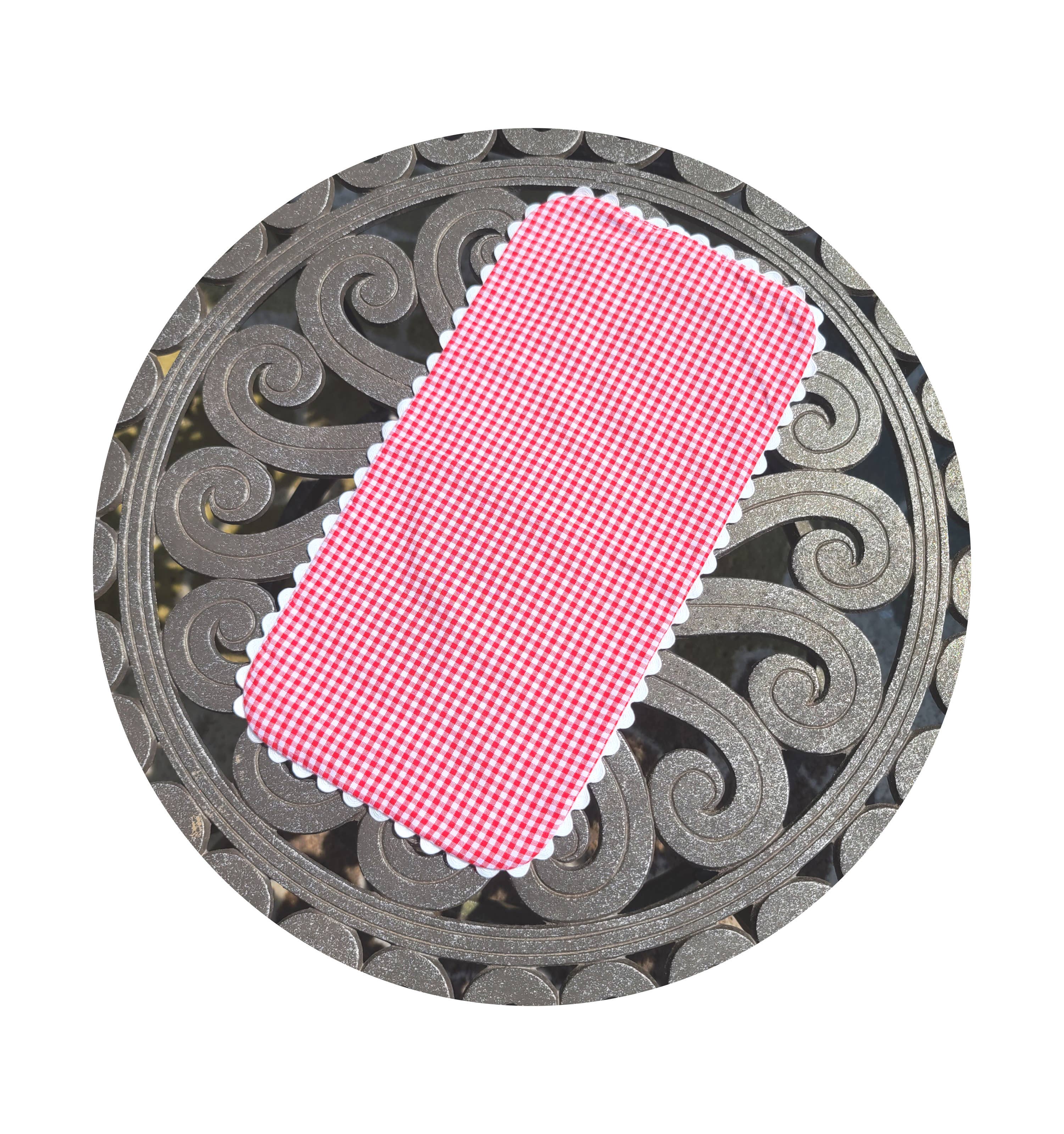 THE ROYALTY COLLECTION - Vente Bavoir d'épaule – bébé - Chiffon vichy Baby Burp avec Ric Rac10