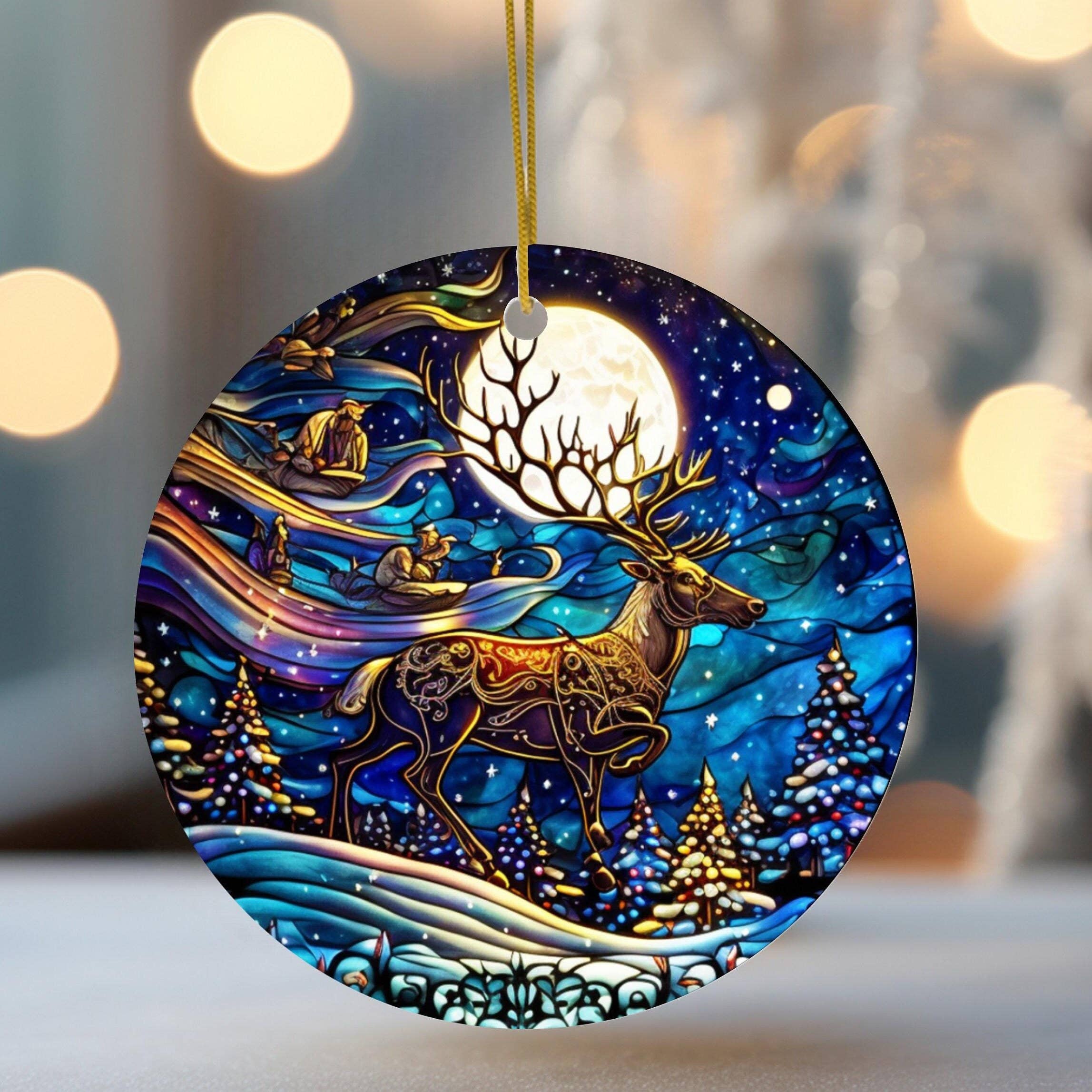 Fernville Creations - Wholesale Ornament - Reindeer Ceramic Ornament for Christmas Tree and Home Decor5