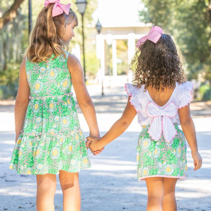 Shrimp and Grits Kids - Wholesale Skort - Kids - Green Meadow Skort5