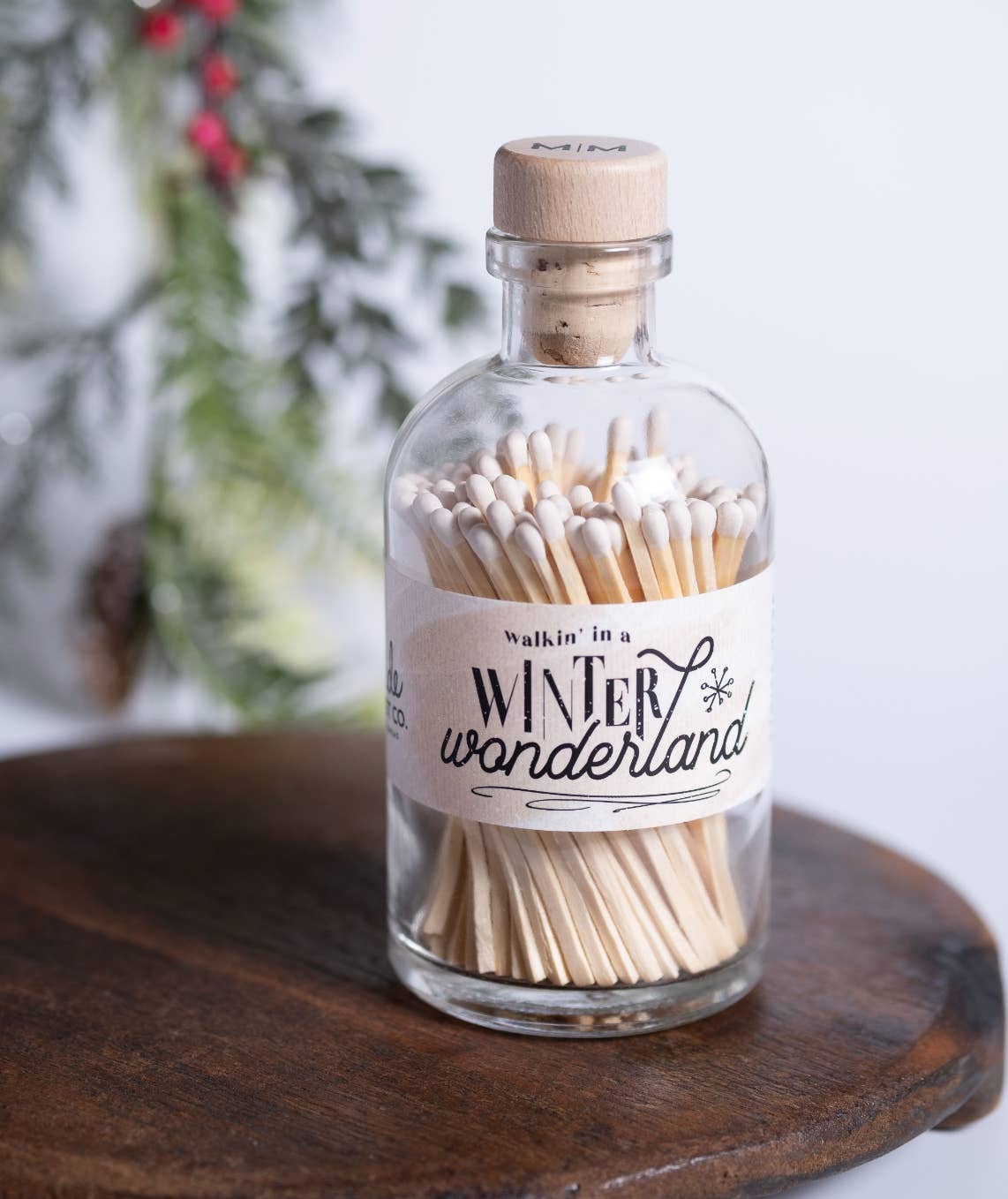 Made Market Co. - Wholesale Matches - Vintage Apothecary Christmas Winter Wonderland Matches