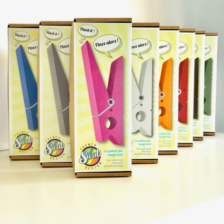 Mat Orange ABS und Edelstahl Mantelhaken Orange – PINCE ALORS für den Großhandel auf Faire8