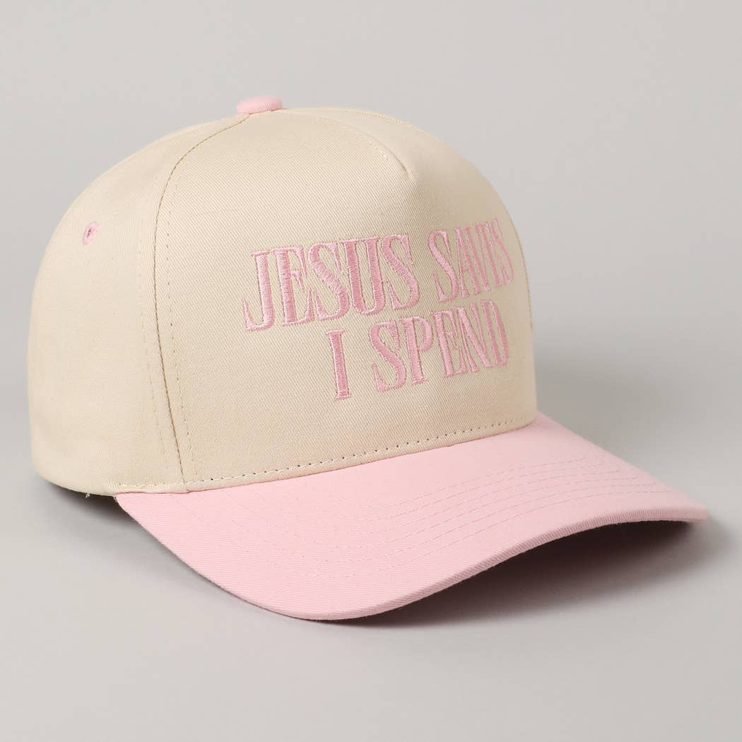 Fashion City - Wholesale Trucker Hat - Unisex - JESUS SAVES I SPEND Embroidery Trucker Hat11