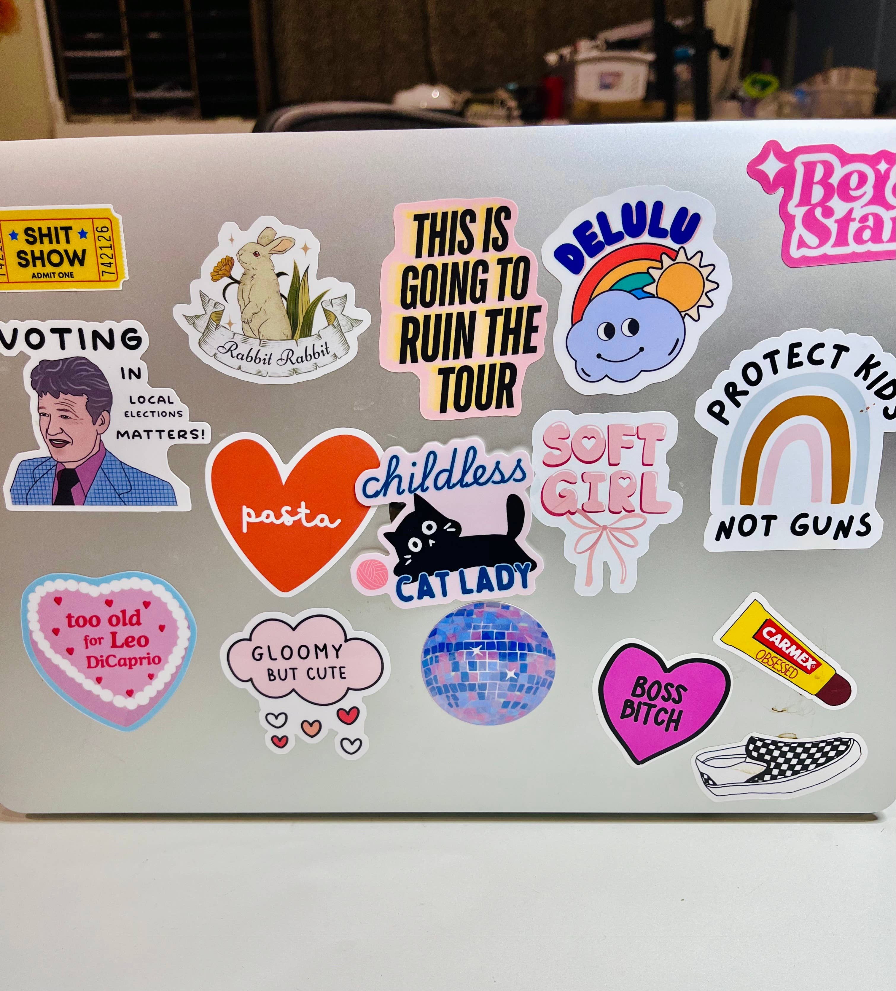 Tiny Baker Creations - Wholesale Sticker - Childless Cat Lady Vinyl Sticker | Political Democrat Funny4