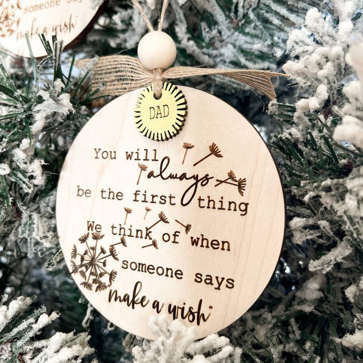 Embellish My Heart - Wholesale Ornament - “Make A Wish Christmas” Ornament Memorial Gift