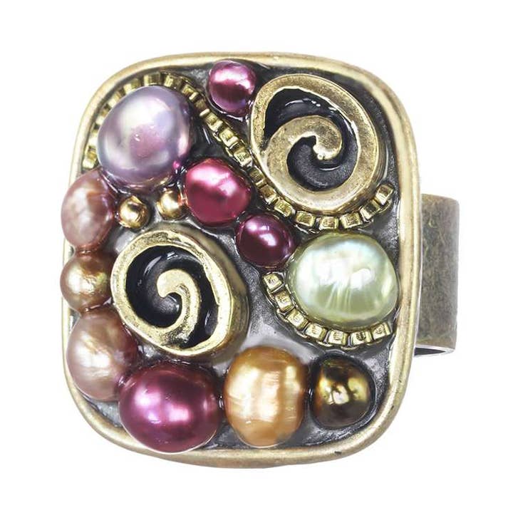 Sunset vierkante ring voor wholesale door Michal Golan Jewelry