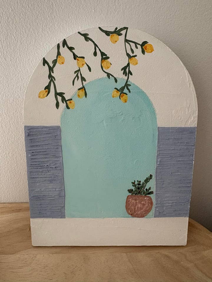 Handmade Wall Tile: Santorini Number 2 “Lemons” for wholesale by Hunter Kay Design