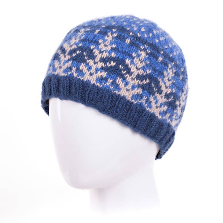 Lost Horizons Knitwear – Ships from USA - Wholesale Beanie - Men's - Fernie Beanie Hat with Snowy Tree Motif3