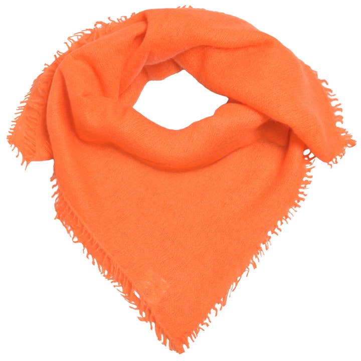 Cashmere Bandana Feli-cs in Neonorange für den Großhandel von cute stuff GmbH