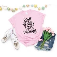 Easter teacher shirt for wholesale by Ruston Rose