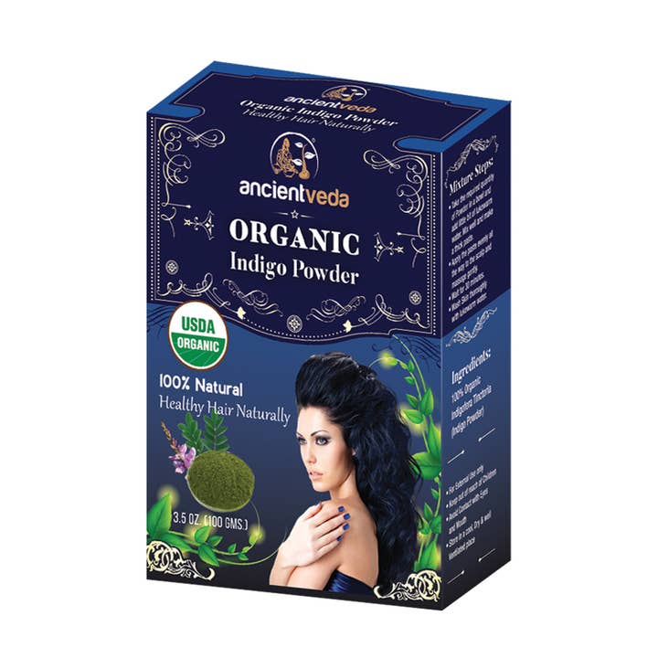ancientveda - USDA Organic Indigo Hair Powder for wholesale by Designs by Deekay Inc.