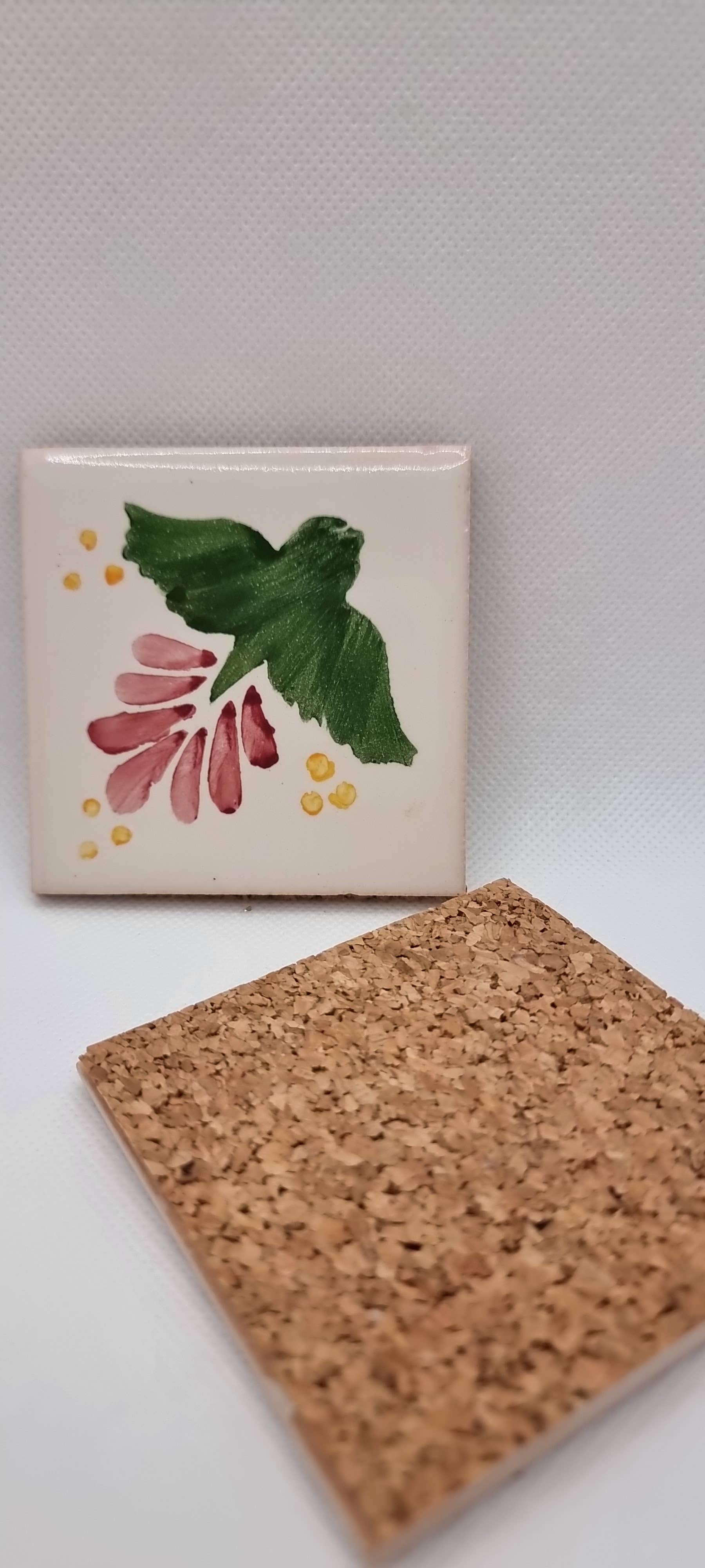 Hazbruk Ceramics - Wholesale Coasters - Handpainted Tiles: Coasters & Pot Holders - Majestic Dove1