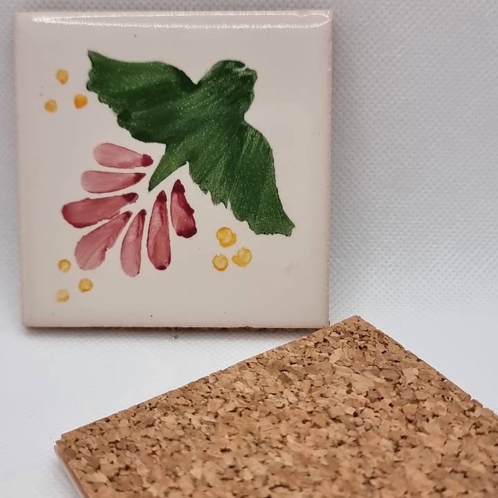 Hazbruk Ceramics - Wholesale Coasters - Handpainted Tiles: Coasters & Pot Holders - Majestic Dove1