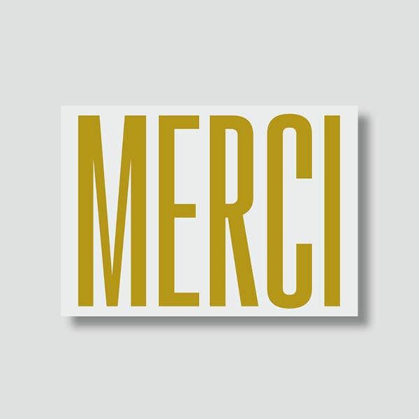 Le shop de Bulma - Wholesale Thank You Card - "Classic" Card: Thank you (with envelope)1