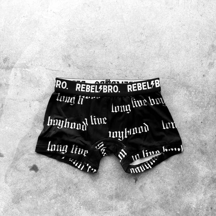 Bamboo Boxer Brief in Long Live Boyhood for wholesale by Rebel Bro