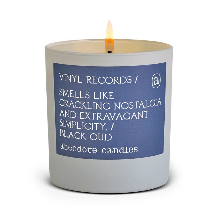 Anecdote Candles - Wholesale Jar/filled candle - Vinyl Records (Black Oud) Candle0