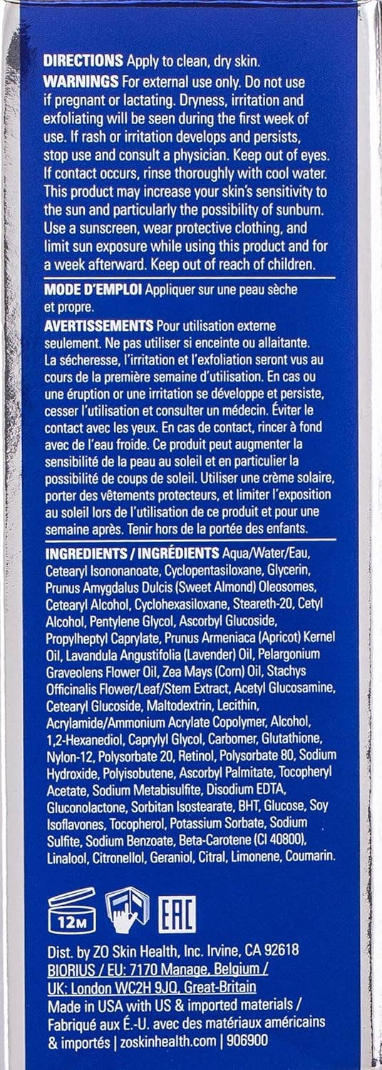 MEHIAZ – Engroshandel Fugtighedscreme til ansigtet – ZO Skin Health Retinol Skin Brightener 0,25%, 50 ml2