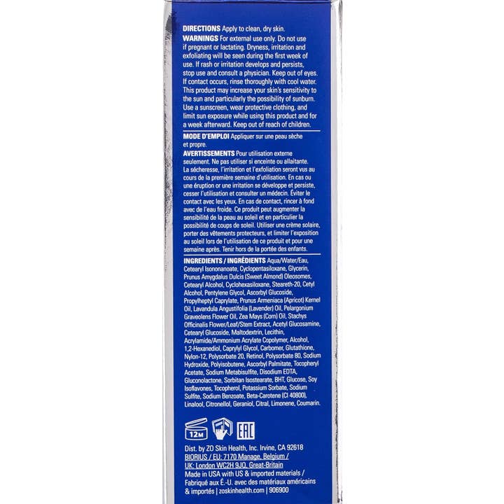 MEHIAZ – Engroshandel Fugtighedscreme til ansigtet – ZO Skin Health Retinol Skin Brightener 0,25%, 50 ml2