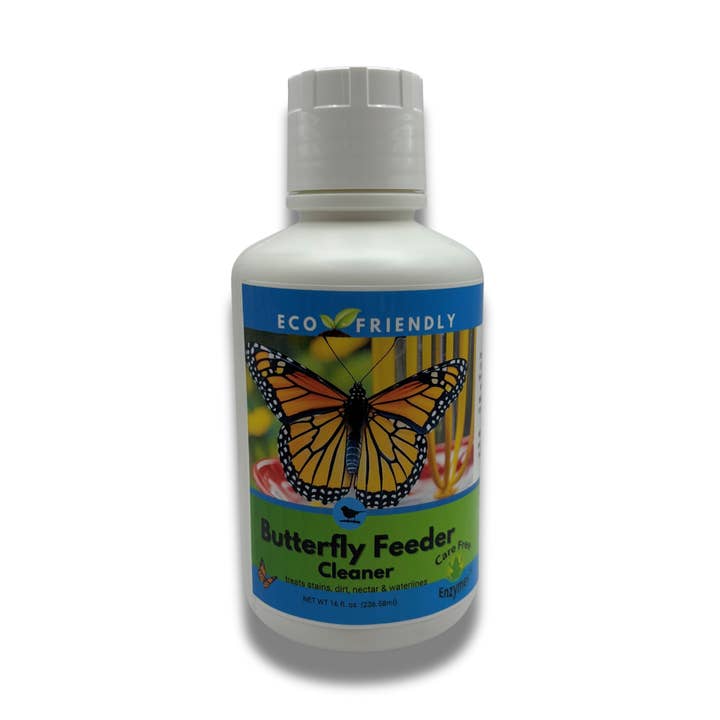 Natural Butterfly Feeder Cleaner | Cleans Sponges, Wicks & Trays Safely | 16 oz for wholesale by Carefree Enzymes