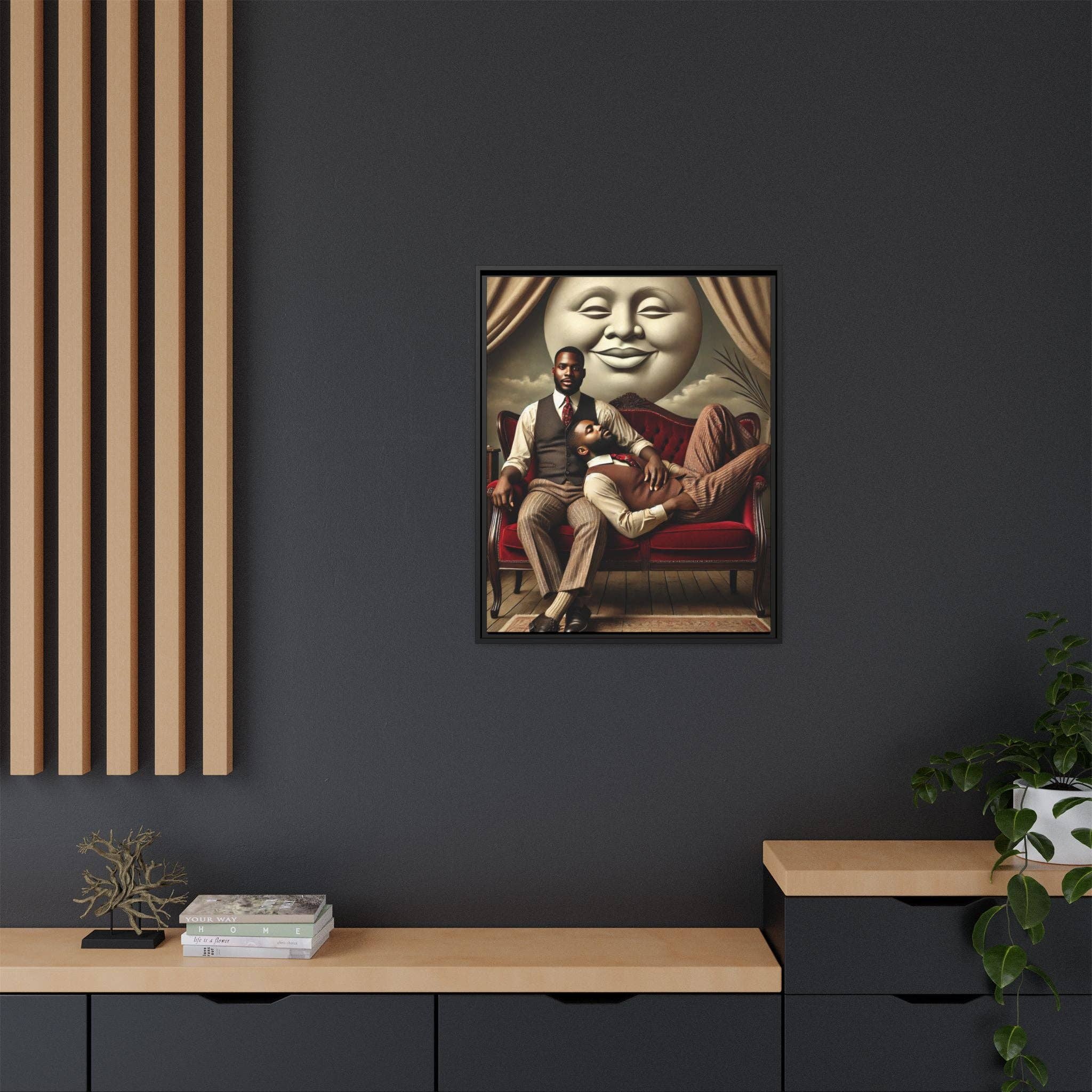 Walt & Pete - Wholesale Art Print - Missing Art Studies - Man In The Moon 00632