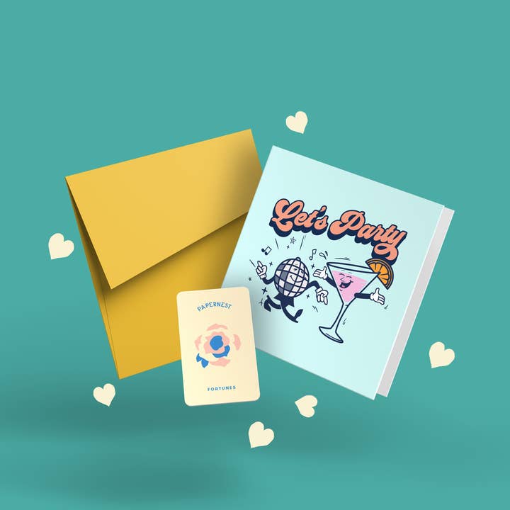 Papernest - Wholesale Birthday card - Let's Party Disco Ball Card - Wholesale1