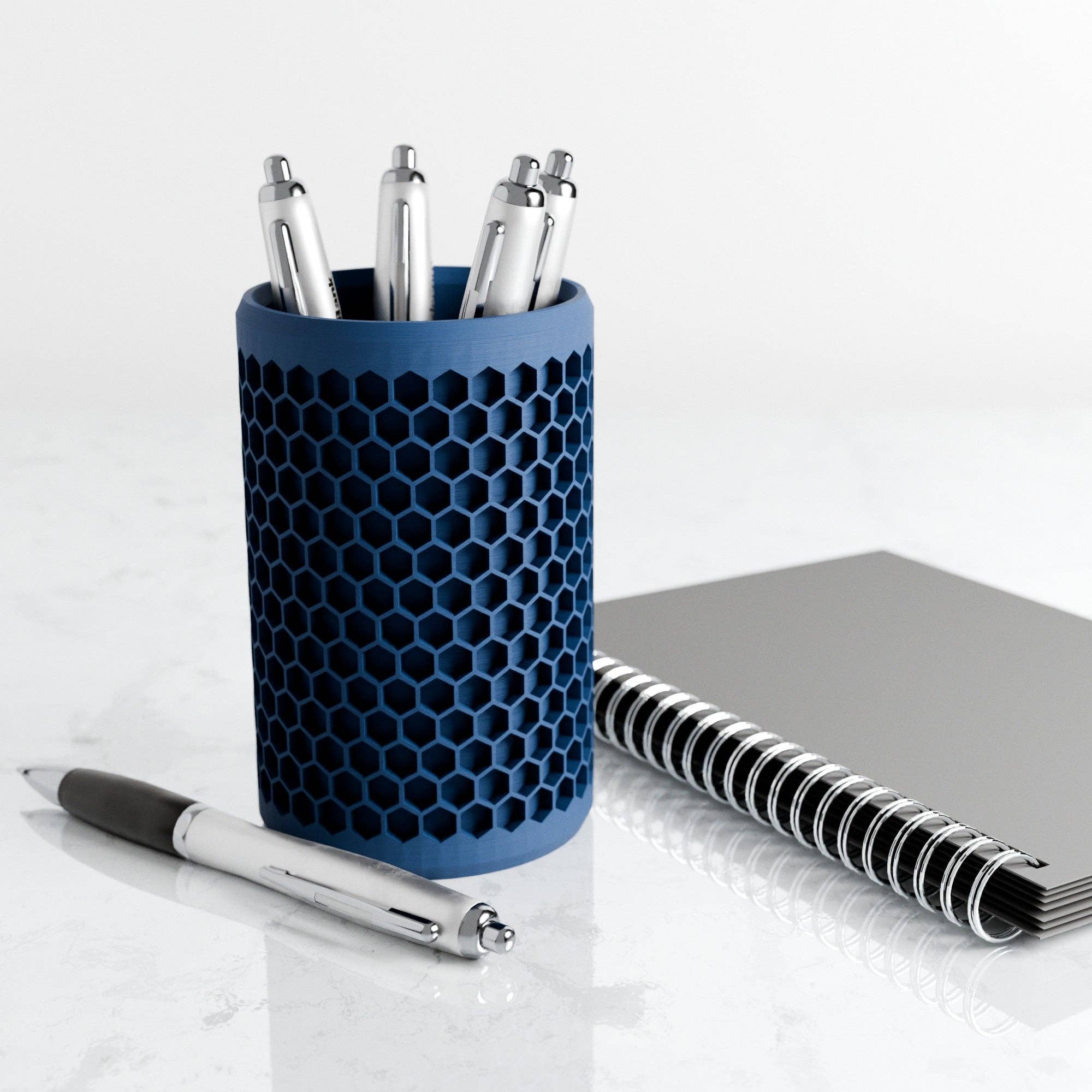 Modernized Pottery – wholesale Pencil holder – Modern Honeycomb Pencil Holder1