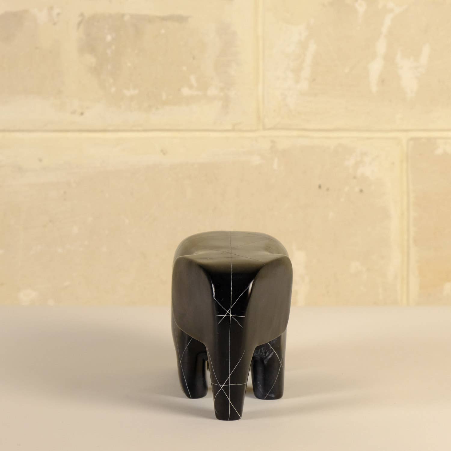 AS'ART a sense of crafts – Engroshandel Pyntefigur – Elefant håndlavet i Kenya af Kisii-sten8