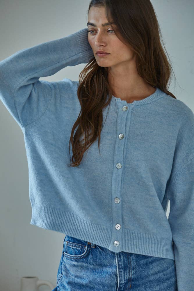 By Together - Wholesale Knit Sweater - Women's - W2536 | Knit Polyester Acrylic Sweater Crew Neck Cardigan 2