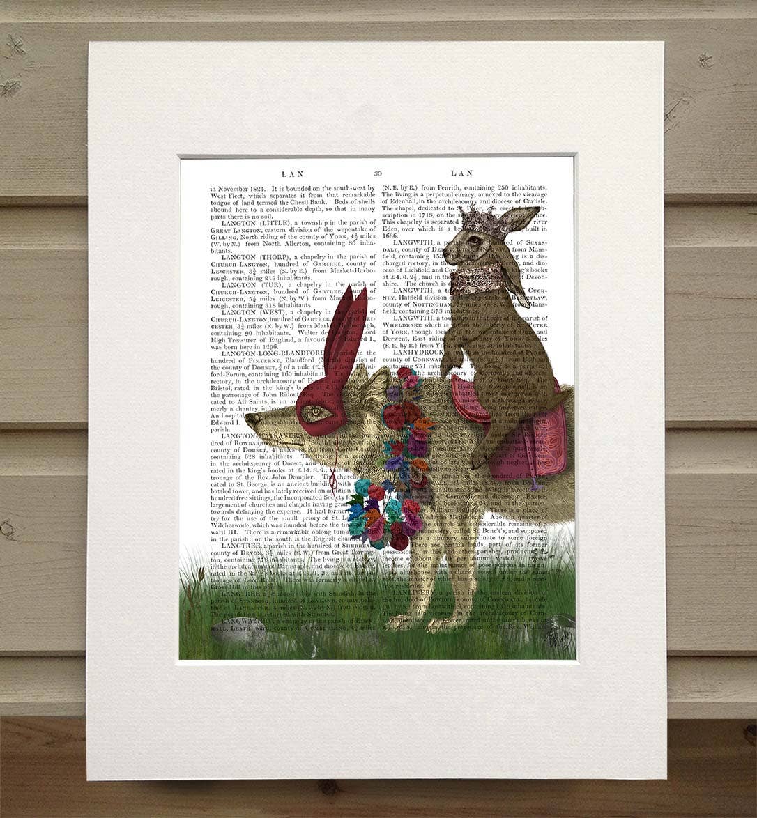 FabFunky Ltd - Wholesale Art Print - Arrival of the Hare King, Rabbit Book Print / Art Print0