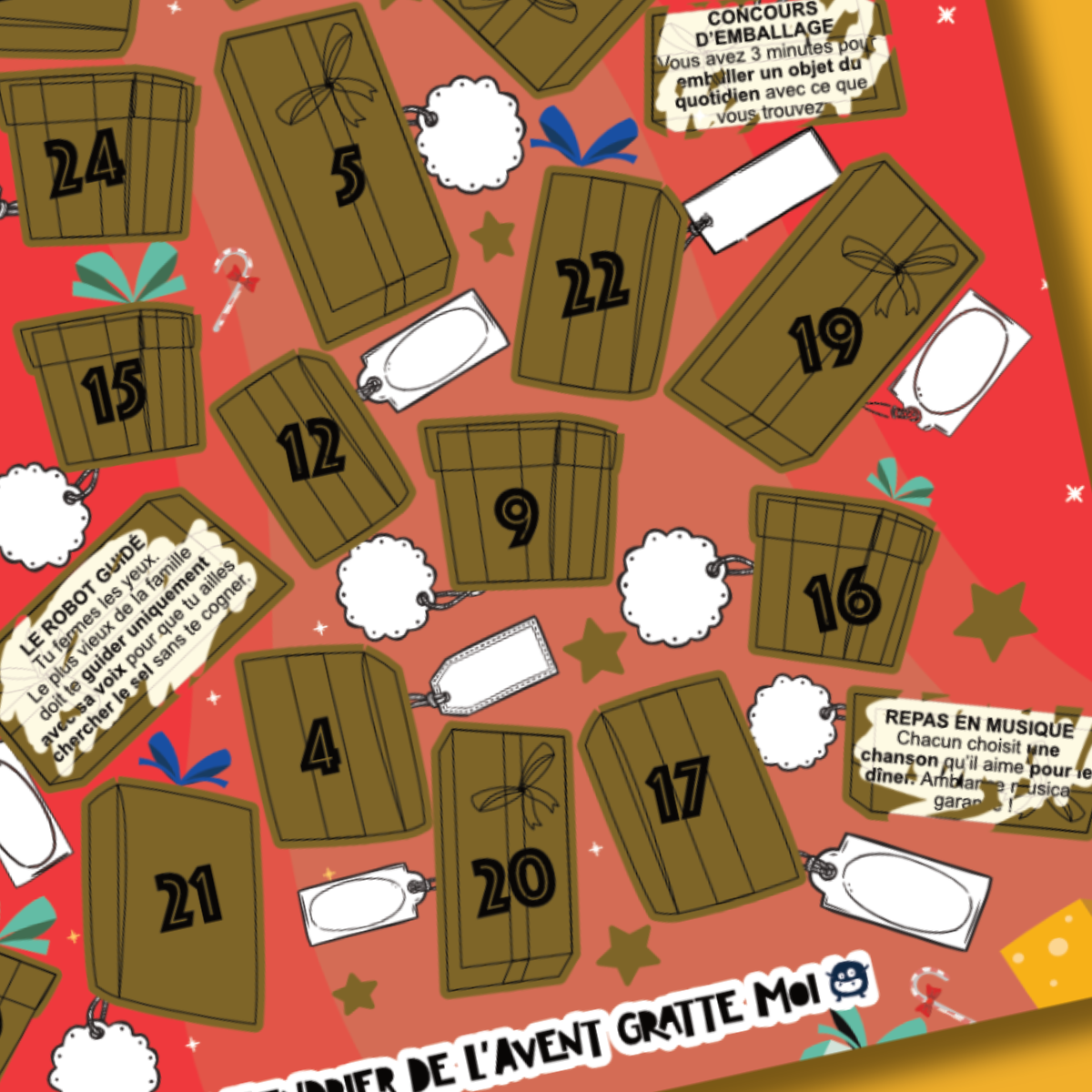 GRATTE MOI papeterie - Wholesale Advent Calendar - Scratch-off Advent Calendar - FAMILY ⭐️ for Christmas2